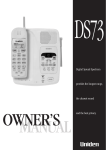 Uniden DS73 User's Manual