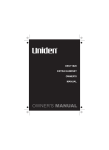 Uniden DECT1820 User's Manual