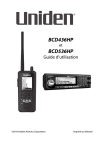 Uniden BCD436HP Owner's Manual