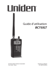 Uniden BC75XLT Owner's Manual