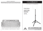 Ultimate Support Systems TS-70B User's Manual