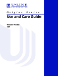 U-Line 75F User's Manual