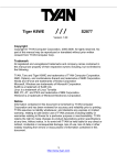 Tyan Computer S2877 User's Manual