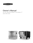 Turbo Chef Technologies Turbochef Rapid Cook Oven Tornado 2 User's Manual