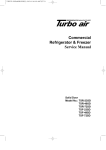 Turbo Air Refrigerator TSF-23SD User's Manual