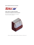 Turbo Air TCGB-36 User's Manual