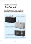 Turbo Air TBB-1SB User's Manual