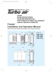 Turbo Air TGF-72F User's Manual