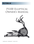 True Fitness PS100 User's Manual