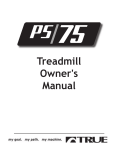 True Fitness PS75 User's Manual