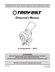 Troy-Bilt TB672 User's Manual