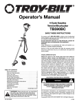 Troy-Bilt TB590BC User's Manual