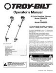 Troy-Bilt TB465SS User's Manual