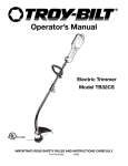 Troy-Bilt TB32CS User's Manual