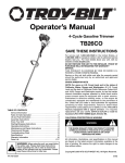 Troy-Bilt TB26CO User's Manual