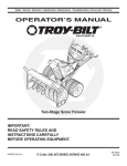 Troy-Bilt 769-04090 User's Manual