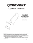 Troy-Bilt 24A-070F766 User's Manual