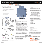 Tritton Technologies AX360 User's Manual