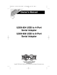 Tripp Lite 8-Port User's Manual