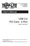 Tripp Lite U234-005-R User's Manual