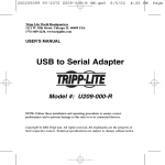 Tripp Lite U209-000-R User's Manual
