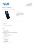 Tripp Lite TuneView RF User's Manual