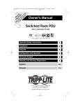 Tripp Lite Switched Rack PDU User's Manual