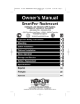 Tripp Lite SMX1000RT2U User's Manual