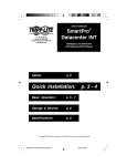 Tripp Lite SmartPro Datacenter INT User's Manual