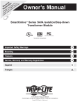 Tripp Lite 5kVA User's Manual