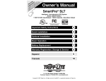 Tripp Lite SMART750SLT User's Manual