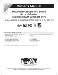 Tripp Lite RACKMOUNT B020-U08-19-K User's Manual