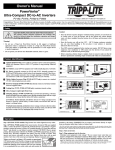 Tripp Lite PV375 User's Manual