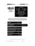 Tripp Lite 500FC User's Manual