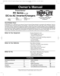 Tripp Lite PowerVerter 93-2182 User's Manual