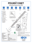 Tripp Lite PDUMV15NET User's Manual