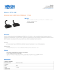 Tripp Lite P770-10M User's Manual