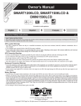 Tripp Lite OMNI1500LCD User's Manual