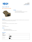 Tripp Lite DB9F-RJ45 User's Manual