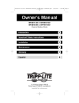 Tripp Lite BP48V212U User's Manual