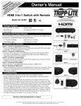 Tripp Lite B119-003 User's Manual