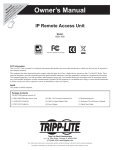 Tripp Lite B051-000 User's Manual