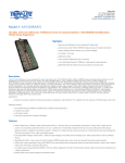 Tripp Lite AV1210SATG User's Manual
