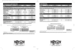 Tripp Lite APSX1250 User's Manual