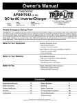 Tripp Lite APSINT612 User's Manual