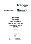 Trilogy Touch Technology 500-19-54 User's Manual