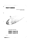 Tricity Bendix WDR 1040 W User's Manual