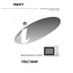 Tricity Bendix TRIC700W User's Manual