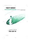 Tricity Bendix TM 320 W User's Manual