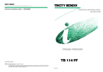 Tricity Bendix TB 114 FF User's Manual